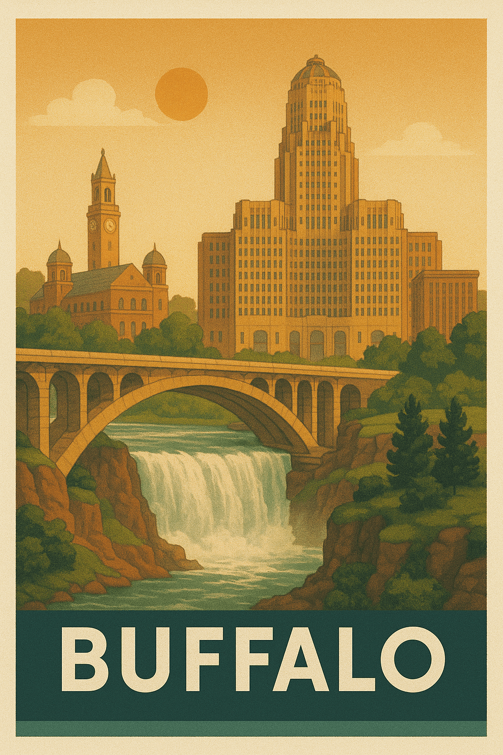 Buffalo skyline